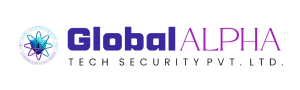 Global Alpha Tech Pvt. Ltd. official logo – digital marketing, cybersecurity, and web solutions company under Devriz Group